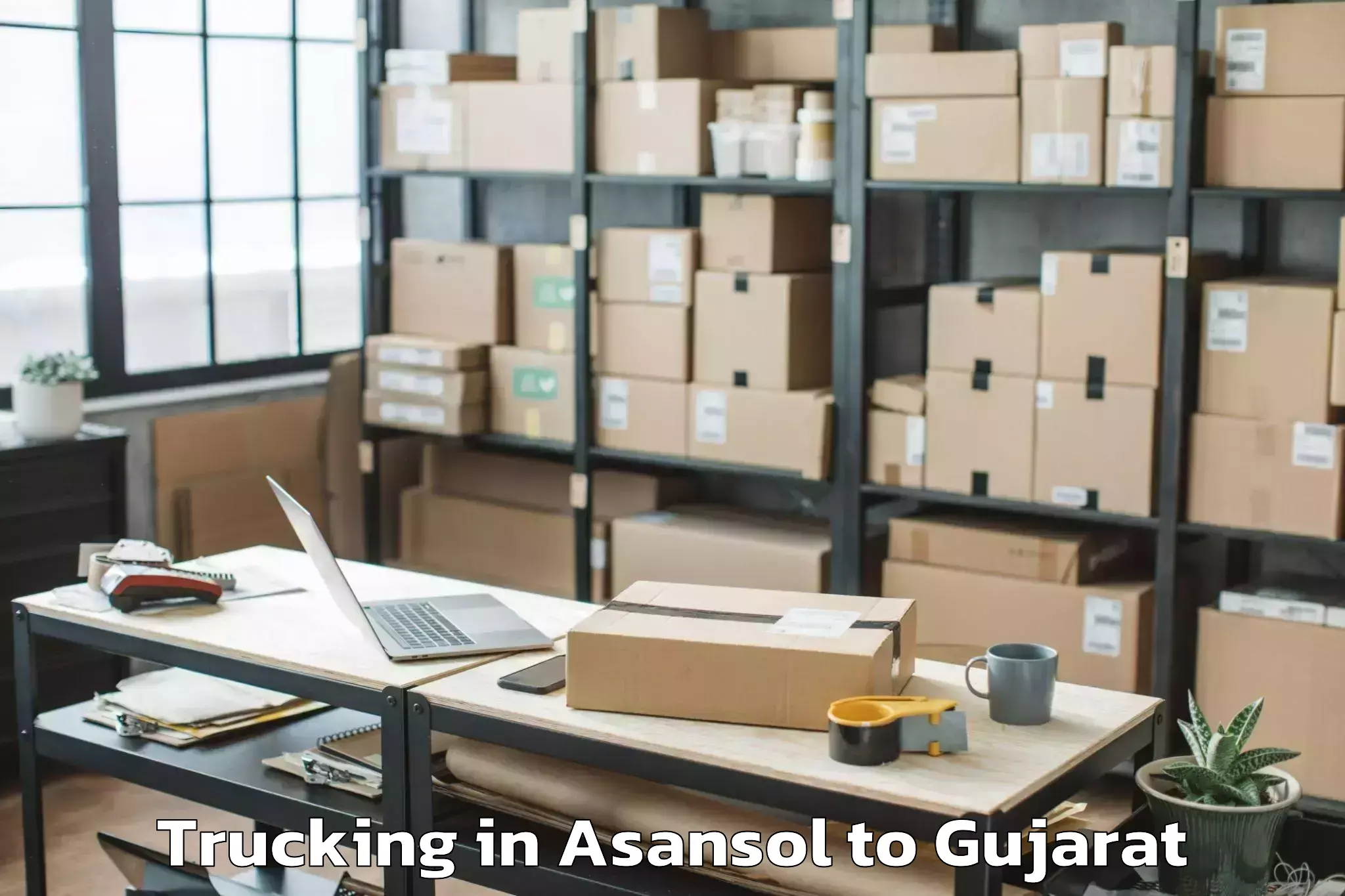 Asansol to Gujarat University Ahmedabad Trucking